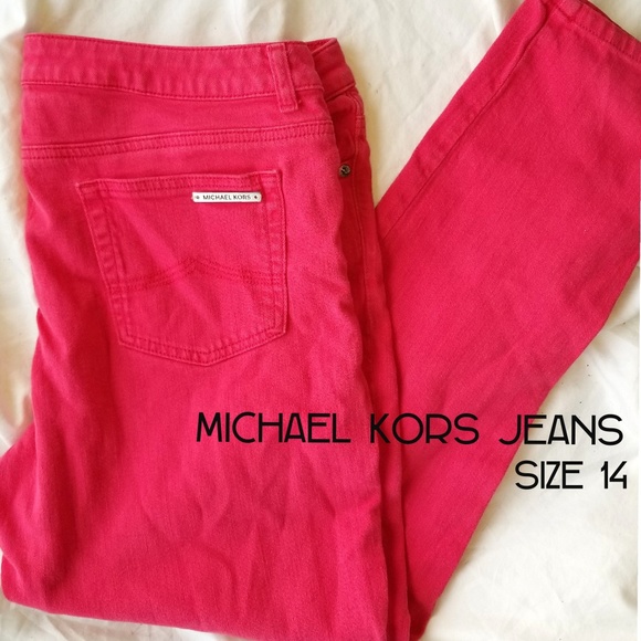 michael kors jeans red